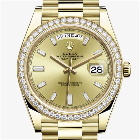 rolex gold diamanten|rolex gold watches 40mm.